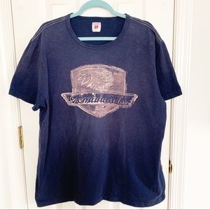 Lucky Brand Tomahawk Distressed Graphic Tee